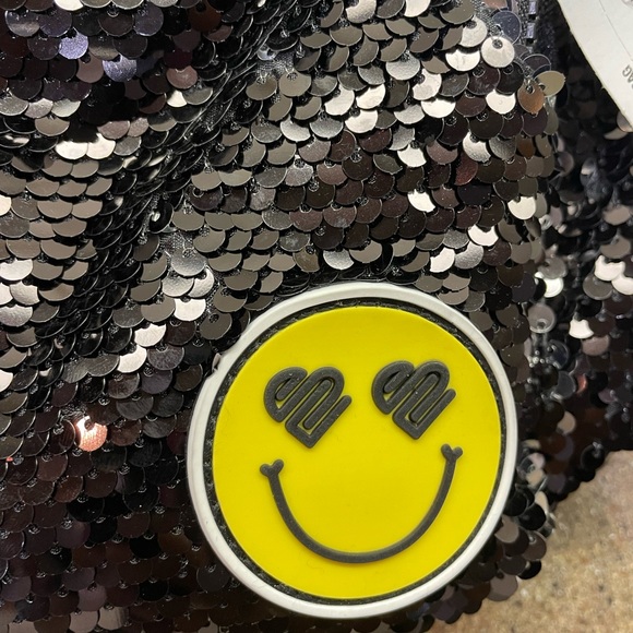 🆕Justice JusticeSport Black Sequin Mini Back Pack - Picture 8 of 8